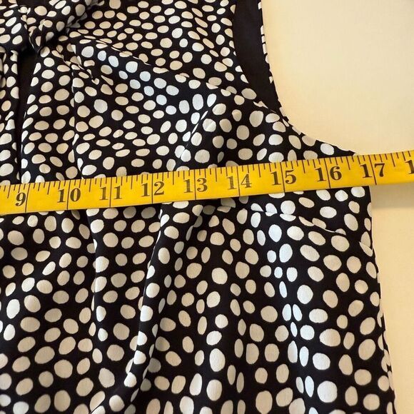 Karl Lagerfeld Black & White Polka Dot Ruffled Dress Size 8 Career, Date Night - Picture 10 of 13